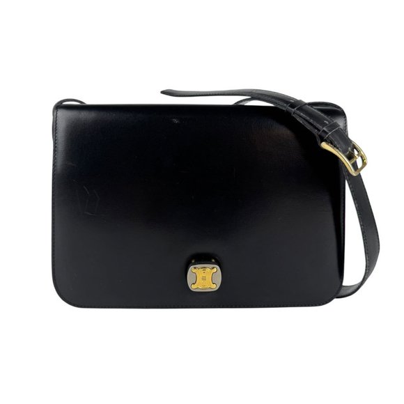 Celine Shoulder Bag in Black Leather for Women, Z6688 - Picture 1 of 5
